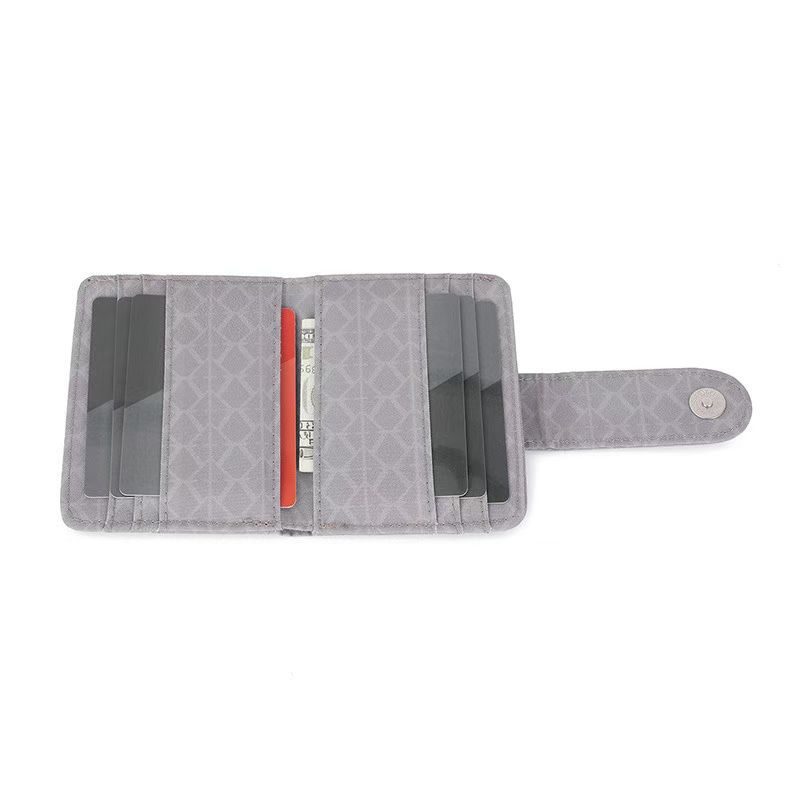 Geometric Snap Card Holder Wallet 91012