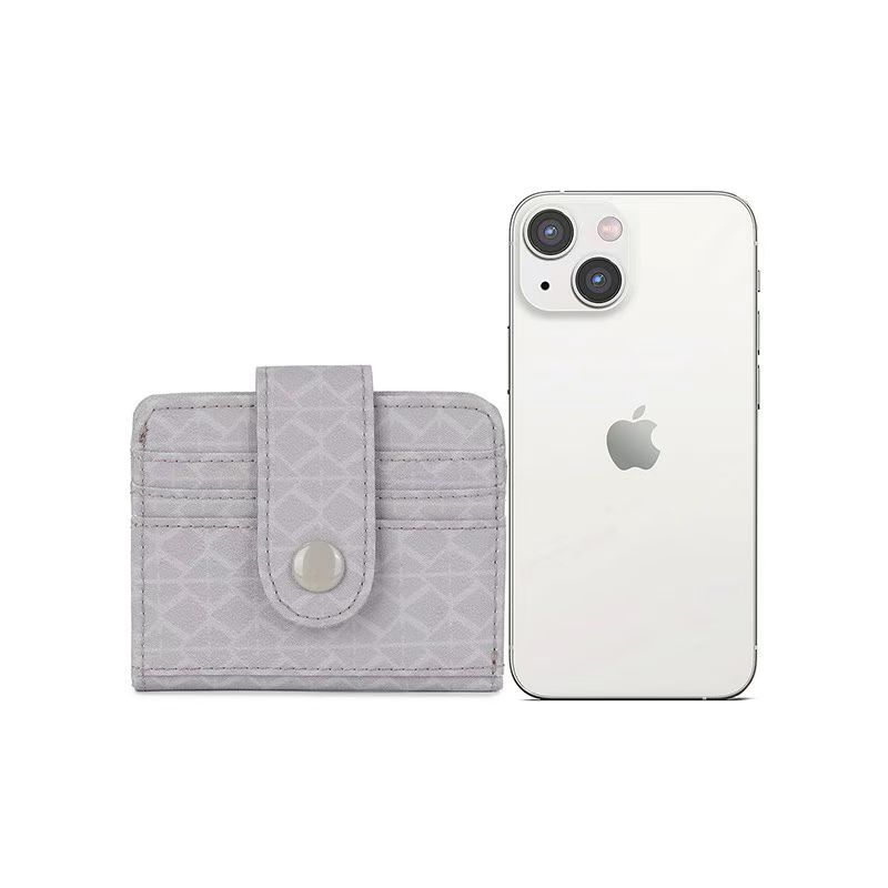 Geometric Snap Card Holder Wallet 91012