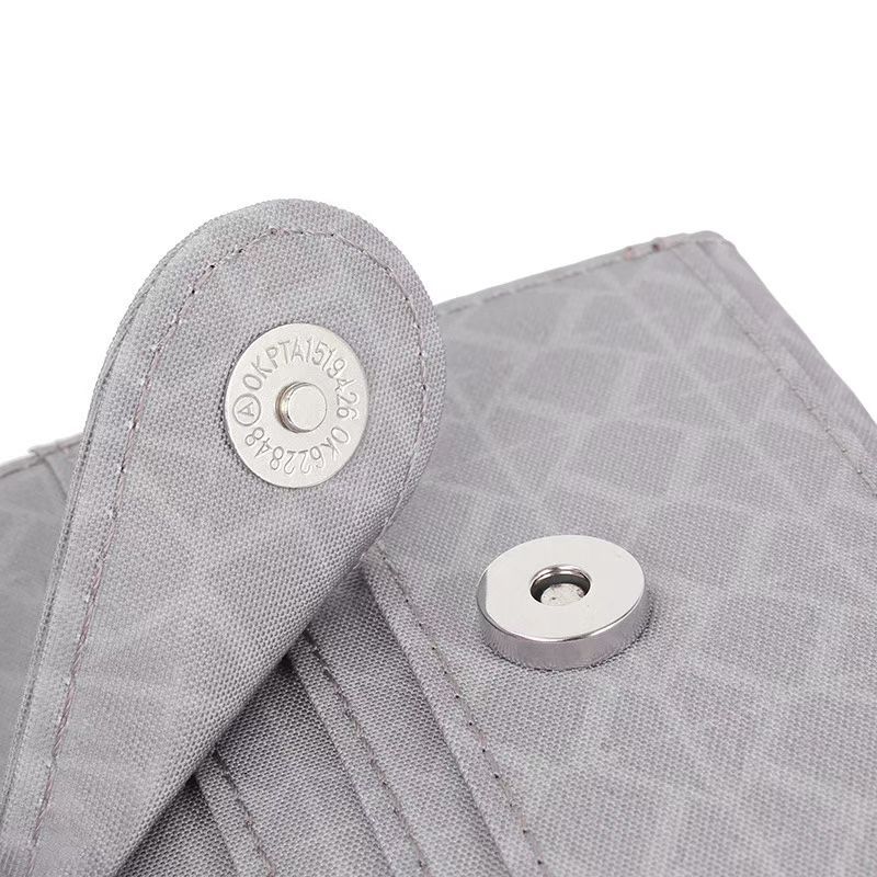 Geometric Snap Card Holder Wallet 91012