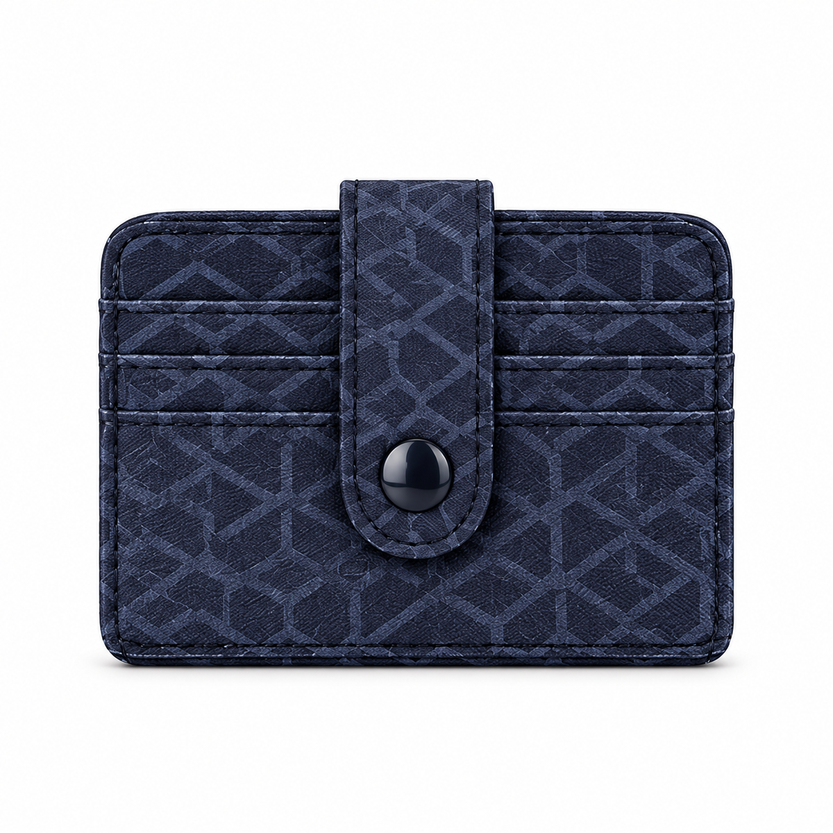 Geometric Snap Card Holder Wallet 91012