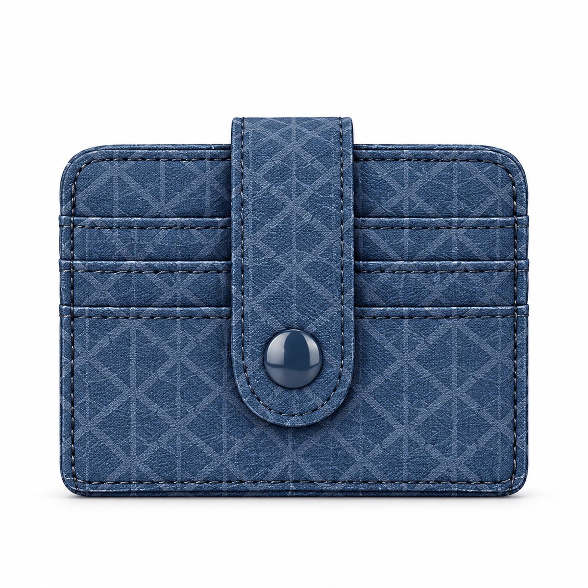 Geometric Snap Card Holder Wallet 91012