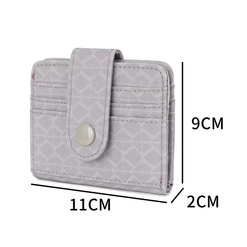 Geometric Snap Card Holder Wallet 91012